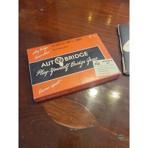 Vintage 1959‎ AutoBridge Play Yourself Bridge Game Deluxe Pocket Model